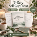 7-Day Self-Care Reset printable PDF sales poster