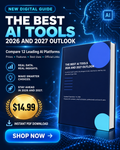 The Best AI Tools 2026 and 2027 digital guide sales poster