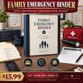 Family Emergency Binder sales poster