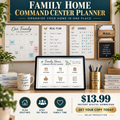 Family Home Command Center Planner sales poster