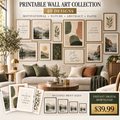 Printable Wall Art Collection with 40 motivational, nature, abstract, and faith designs