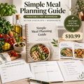 Simple Meal Planning Guide printable PDF sales poster