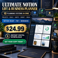 Ultimate Notion Life and Business Planner sales poster